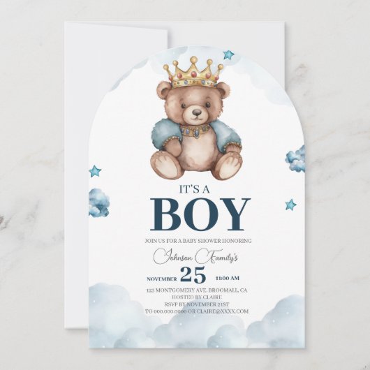 HET IS EEN BOY BEER BABY SHOWER KAART (Voorkant)