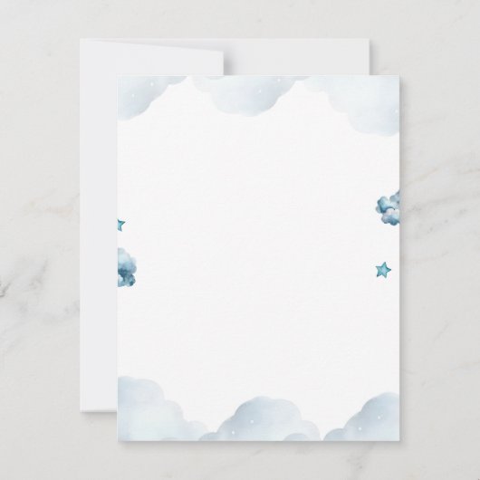 HET IS EEN BOY BEER BABY SHOWER NOTITIEKAARTJE (Achterkant)