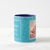 Het is een Boy Blue Baby shower gepersonaliseerd Mok (Midden)
