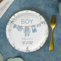 Het is een Boy Blue Boho kleding groen Baby shower