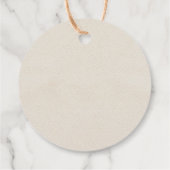 Het is een Boy Blue Boho Waterverf Retro auto Bedankjes Labels (Achterkant)