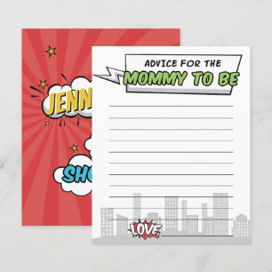 Het is een Boy Comic Book Superhero Baby shower ad