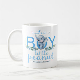 Het is een Boy Elephant Baby Aankondiging Mok - Bl