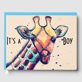 Het is een Boy Giraffe gastenboek