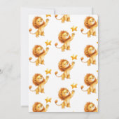 Het is een Boy Lion Baby shower Kaart (Achterkant)