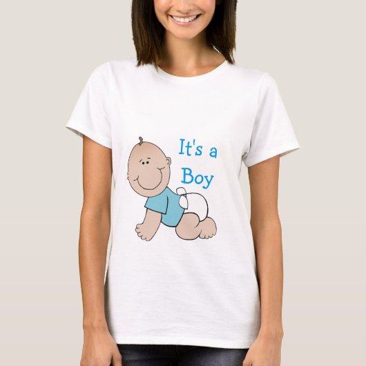 Het is een Boy Maternity Shirt (Voorkant)