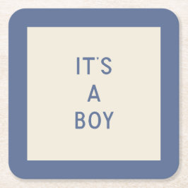 Het is een Boy Minimal Paper Onderzetter