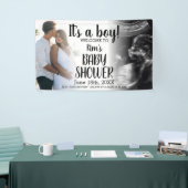 Het is een Boy Modern Baby shower Banner (Beurs)