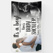 Het is een Boy Modern Baby shower Banner (Verticaal)