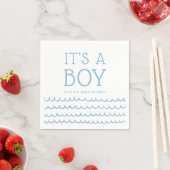 Het is een Boy Nautical Baby shower | Zachte blauw Servet (Insitu)