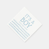 Het is een Boy Nautical Baby shower | Zachte blauw Servet (Hoek)