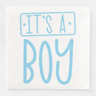 Het is een Boy Schattige Boy Baby shower Papieren  Servet