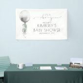 Het is een Boy Silver Balloon Baby shower Banner (Beurs)