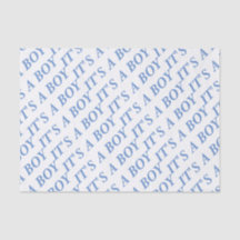 HET IS EEN BOY-tissuepapier (blauw)