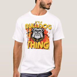 Het is een Bulldog Thing Basketball T-shirt