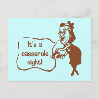 Het is een Casserole nacht Briefkaart