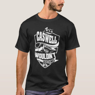 Het is een CASWELL-ding T-shirt