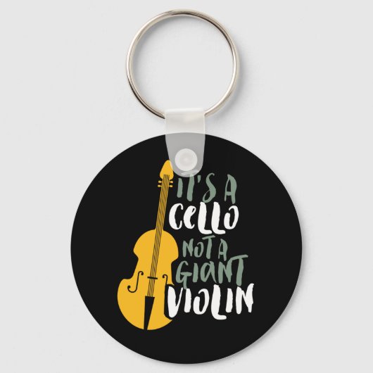 Het is een Cello niet Giant Violin Funny Musician Sleutelhanger (Voorkant)