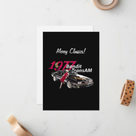 Het is een Classic 1977 Trans Am Christmas! Notitiekaartje