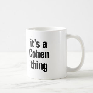 het is een cohen ding koffiemok