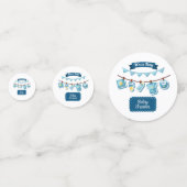 Het is een Confetti van een Baby shower-jongen (Achterkanten)