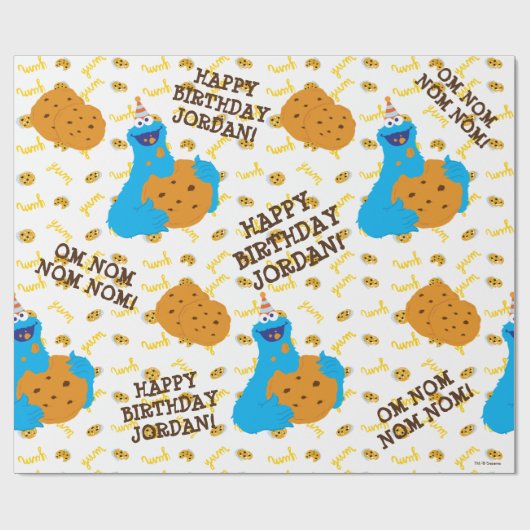Het is een Cookie Party Pattern Cadeaupapier (Vlak)