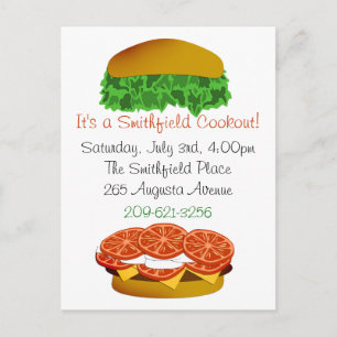 Het is een Cookout Uitnodiging