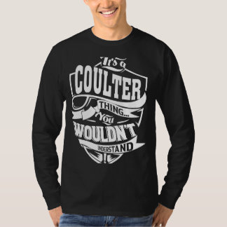 Het is een COULTER ding T-shirt