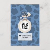 Het is een Cowboy Blue & Beige Baby shower