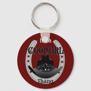 Het is een Cowgirl THANG sleutelhanger