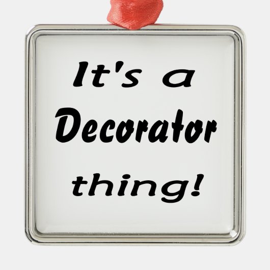 Het is een decoratie ding. (Voorkant)