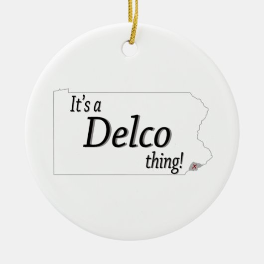 Het is een DELCO-ding! Keramisch Ornament (Voorkant)