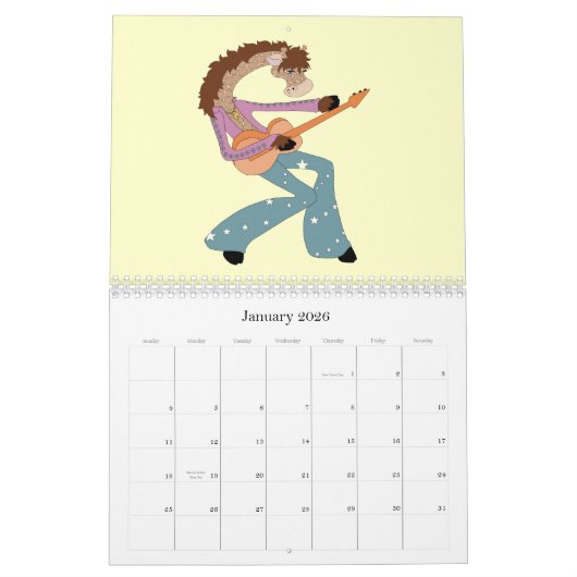 Het is een dierentuin! Meestal Giraffes... Kalender (Jan 2026)