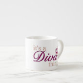 Het is een diva Ding Coffee Mok (Voorkant rechts)