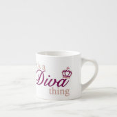 Het is een diva Ding Coffee Mok (Rechts)
