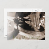 Het is een DJ-ding. Briefkaart (Voorkant / Achterkant)