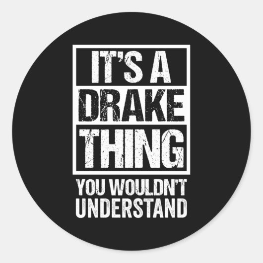 Het is een donker ding dat je niet begrijpt achter ronde sticker (Voorkant)