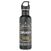 Het is een drake die je niet zou begrijpen waterfles  (Voorkant)
