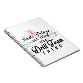 Het is een drilteam ding notitieboek (Rechterzijde)