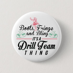 Het is een drilteam ding ronde button 5,7 cm