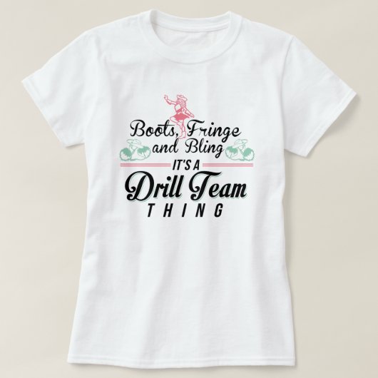 Het is een drilteam ding t-shirt (Design voorkant)