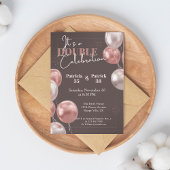 Het is een dubbele viering gezamenlijke verjaardag kaart