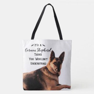 Het is een Duits Shepherd-ding Tote Bag