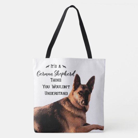 Het is een Duits Shepherd-ding Tote Bag (Voorkant)