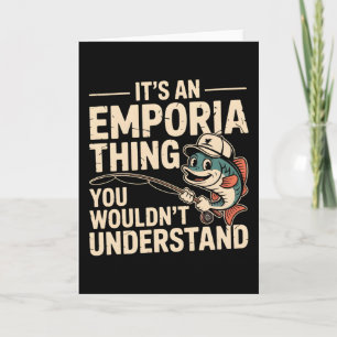 Het is een Emporia-ding Vissen Grappige Visser Kaart