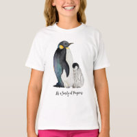 Het is een familie van pinguïns waterverf tekening