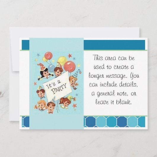 Het is een feest kaart (Voorkant)