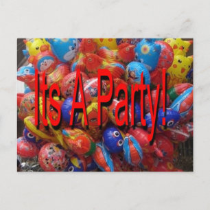 Het is een feest! Leveringen Uitnodiging Briefkaart