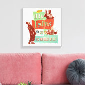 Het is een Festivus voor de rest van ons Canvas Afdruk (Insitu (Woonkamer))
