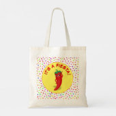 Het is een Fiesta met Confetti Pattern Tote Bag (Achterkant)
